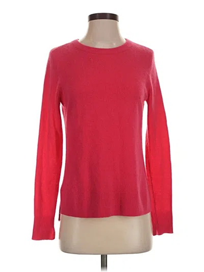 Pre-owned Halogen Cashmere Pullover Sweater In Red