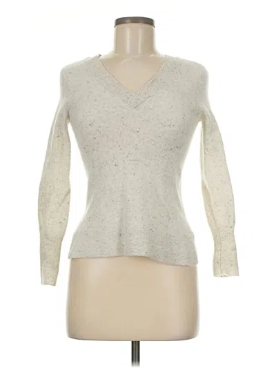Pre-owned Halogen Cashmere Pullover Sweater In Silver