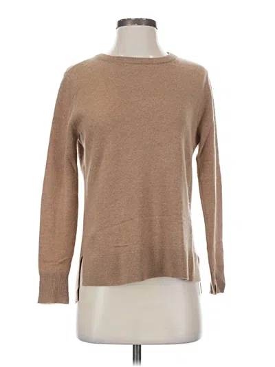 Pre-owned Halogen Cashmere Pullover Sweater In Tan
