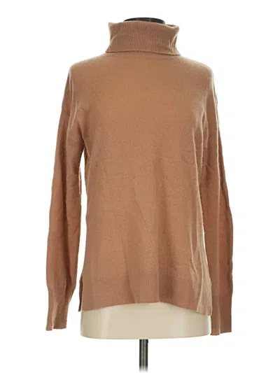 Pre-owned Halogen Cashmere Pullover Sweater In Tan