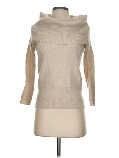 Pre-owned Halogen Cashmere Pullover Sweater In Tan