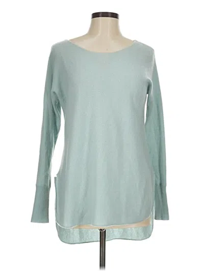Pre-owned Halogen Cashmere Pullover Sweater In Teal