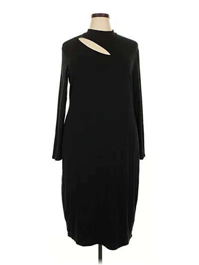 Pre-owned Halogen Casual Dress In Black