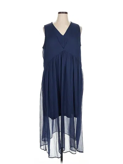 Pre-owned Halogen Casual Dress In Blue