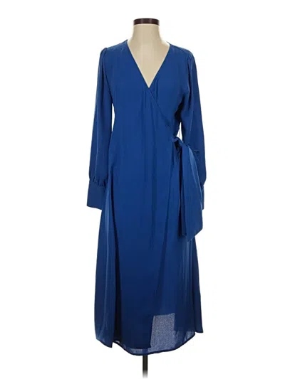 Pre-owned Halogen Casual Dress In Blue