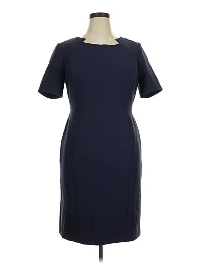 Pre-owned Halogen Casual Dress In Blue
