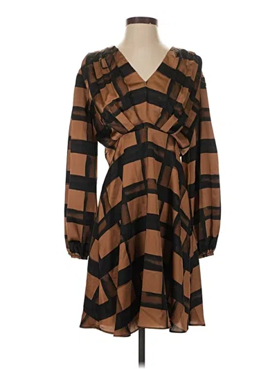 Pre-owned Halogen Casual Dress In Brown