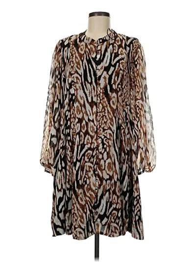 Pre-owned Halogen Casual Dress In Brown