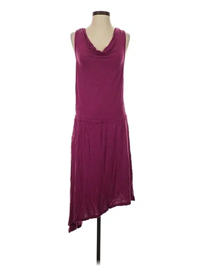 Pre-owned Halogen Casual Dress In Burgundy