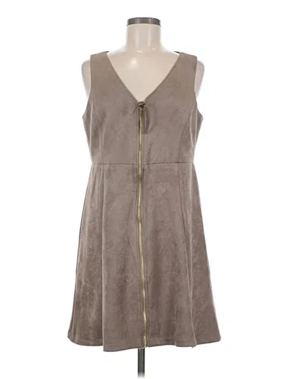 Pre-owned Halogen Casual Dress In Gray