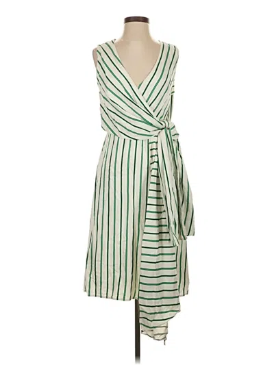 Pre-owned Halogen Casual Dress In Green