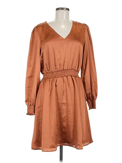 Halogen Casual Dress In Orange