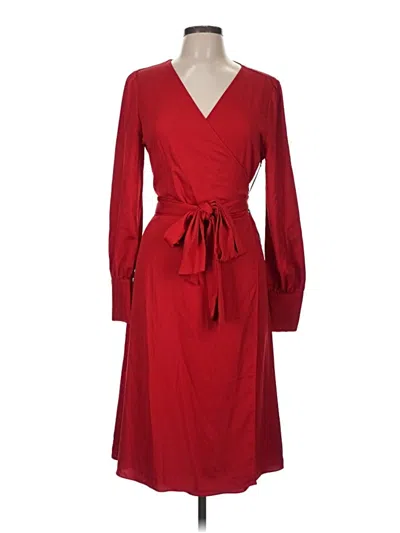 Pre-owned Halogen Casual Dress In Red