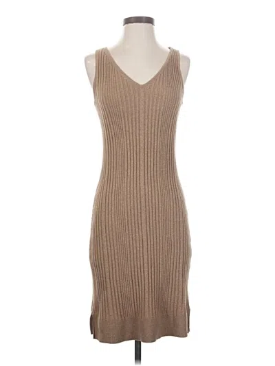 Pre-owned Halogen Casual Dress In Tan