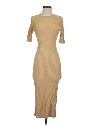 Pre-owned Halogen Casual Dress In Tan