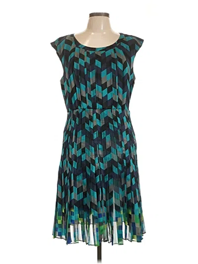 Pre-owned Halogen Casual Dress In Teal