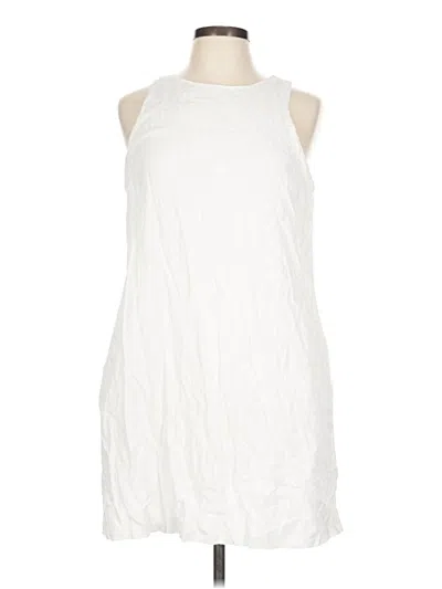 Pre-owned Halogen Casual Dress In White