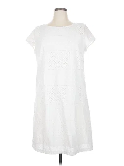Pre-owned Halogen Casual Dress In White