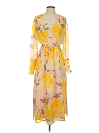 Pre-owned Halogen Casual Dress In Yellow