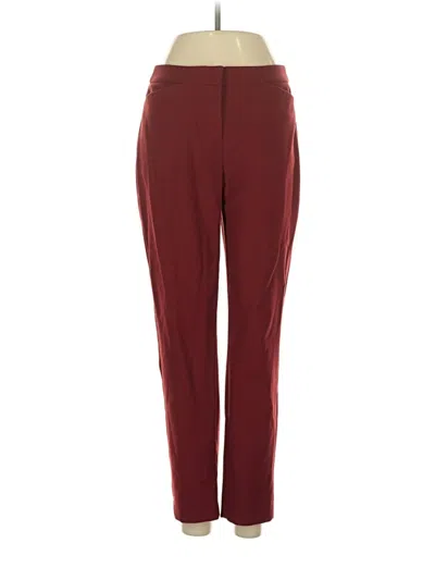 Pre-owned Halogen Casual Pants In Burgundy