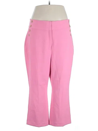 Pre-owned Halogen Casual Pants In Pink
