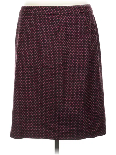 Pre-owned Halogen Casual Skirt In Burgundy