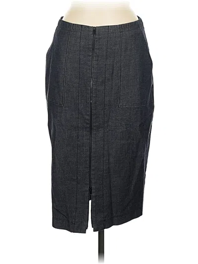 Pre-owned Halogen Casual Skirt In Gray