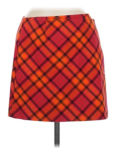 Pre-owned Halogen Casual Skirt In Orange