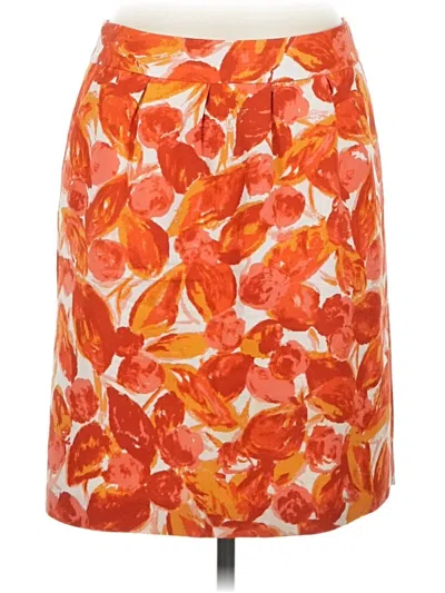 Pre-owned Halogen Casual Skirt In Orange