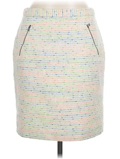 Pre-owned Halogen Casual Skirt In White