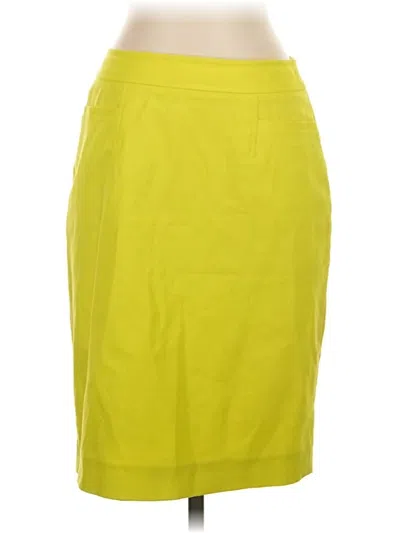 Pre-owned Halogen Casual Skirt In Yellow