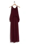 Halogen ® Chiffon Halter Jumpsuit In Mulberry Purple
