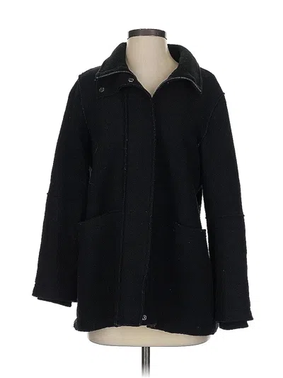 Pre-owned Halogen Coat In Black