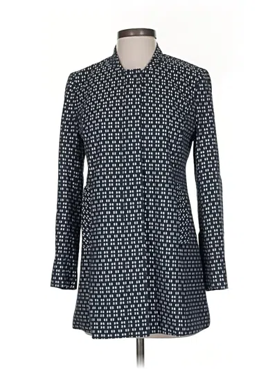 Pre-owned Halogen Coat In Blue