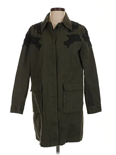 Pre-owned Halogen Coat In Green