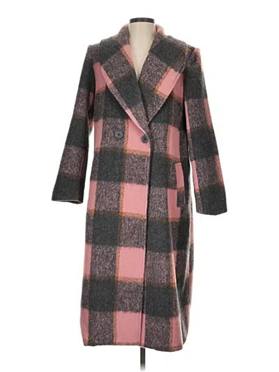 Pre-owned Halogen Coat In Pink