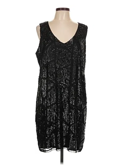 Pre-owned Halogen Cocktail Dress In Black