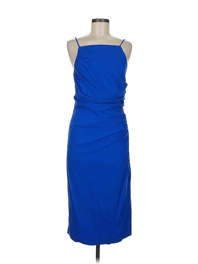 Pre-owned Halogen Cocktail Dress In Blue