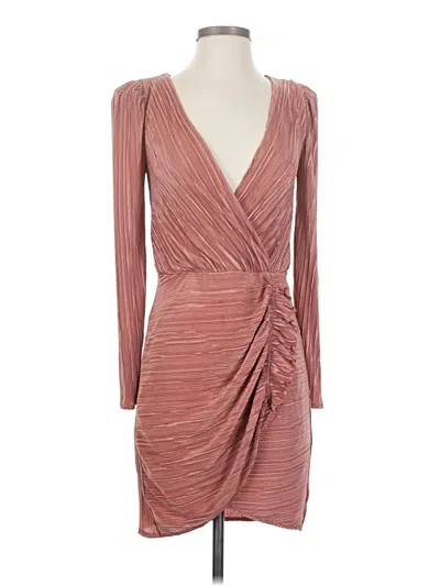 Pre-owned Halogen Cocktail Dress In Burgundy