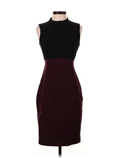 Pre-owned Halogen Cocktail Dress In Burgundy