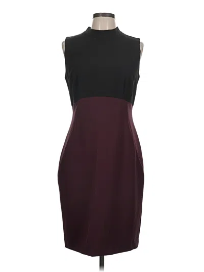 Pre-owned Halogen Cocktail Dress In Burgundy