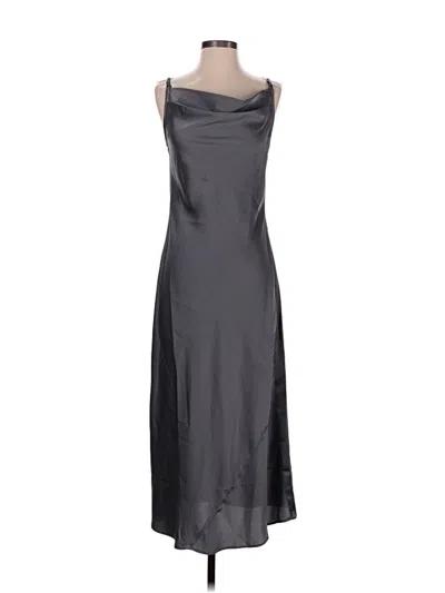 Pre-owned Halogen Cocktail Dress In Gray