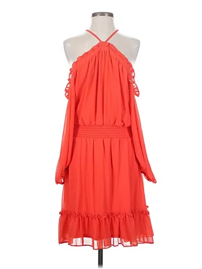 Pre-owned Halogen Cocktail Dress In Orange