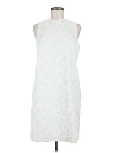 Pre-owned Halogen Cocktail Dress In White
