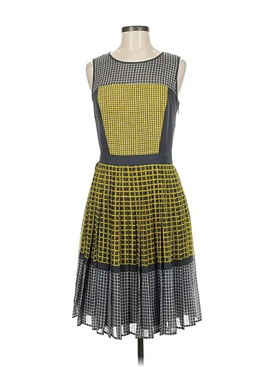 Pre-owned Halogen Cocktail Dress In Yellow