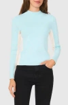 Halogen ® Colorblock Mock Neck Sweater