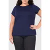 Halogen ® Compression T-shirt In Classic Navy