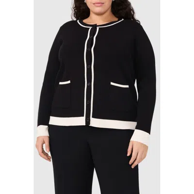 Halogen ® Contrast Trim Cardigan