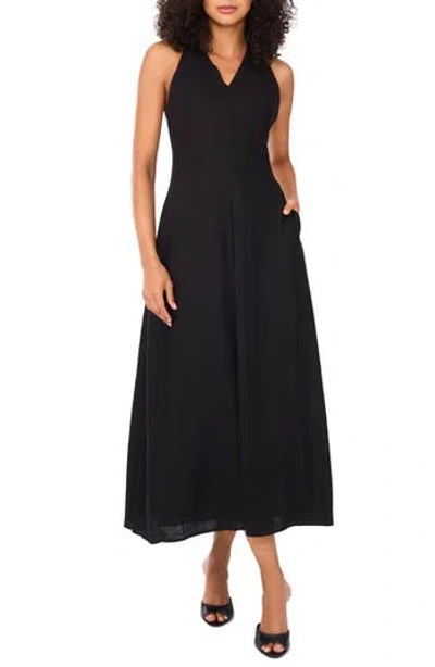 Halogen ® Contrast Trim Sleeveless Dress In Black