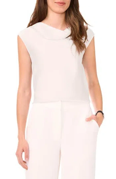 Halogen ® Cowl Neck Sleeveless Top In White